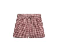 Short élastiqué à rayures en coton biologique femme Superdry Rouge 2XS