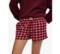 Superdry Short élastique en coton à carreaux – Rouge S Femme