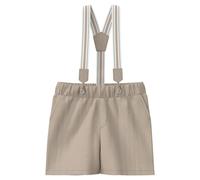 Short en coton avec bretelles amovibles bÃ©bÃ© s.Oliver Beige 12 mois