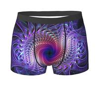 Short en Coton Plantes Psychédéliques sous-Vêtements Microfibre Fitted Boxers Shorty Doux Caleçon Boxers Homme pour Homme, Amant, Cadeau M