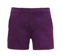 Short En Coton Pour Femme - Aq061 - Violet Prune