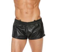 Short en Cuir Versatile Noir Taille L/XL