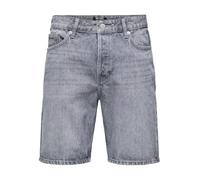 Short en denim ONSEDGE Taille moyenne Straight Fit Shorts Medium Grey Denim, S, Medium Grey Denim, S