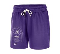 Short en Fleece Nike NBA Los Angeles Lakers Club Courtside pour homme Field Purple/Sail L