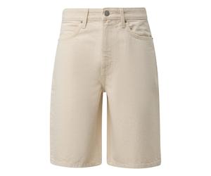 Short en jean dÃ©lavÃ© QS Beige 38