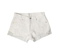 Short en jean décontracté 664969 femme-Blanc 32