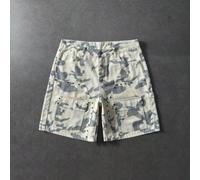 Short en jean décontracté polyvalent pour homme, imprimé intégral, avec poches, pour le quotidien et les voyages 26,28,30,32,34Tout ImpriméJean