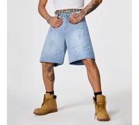 Short en jean délavé et déchiré pour hommes L,M,S,XL,XXLGéométrique,graphique,LettresJean