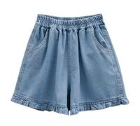 Short en Jean Femme Large Shorts et Bermudas Femmes Taille Haute ete Denim Pantalon Moyen Shorts en Jean Décontracté Pantacourt en Denim Déchiré Hot Short Pas Cher Baggy Boyfriend Jeans Court
