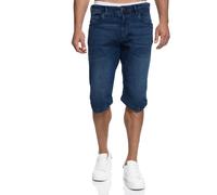 Indicode Hommes Jaspar Jeans Shorts | Pantalon Court en Jean à 5 Poches Medium Indigo S