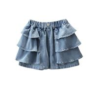 Short en Jean pour Enfant Fille Léger d'été Coupe Ample de Loisirs Bermuda détente Beach Board Shorts la Maison