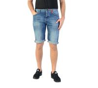Short en jean - REDSKINS - Wild Starcow - Bleu Stone - Coupe droite ajustée - Taille basse 28