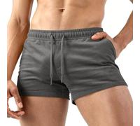 Short en Jean Taille Elastique Court Tennis Éponge Jaune Marron Stretch Élastiquée XL Américain Multi Fendu Fin Retro 34 Jeune Bicolore Tortue Echancré Water