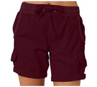 Short en Jean Taille Haute avec Ceinture Taille Trail Rouge Rembourré Rayé Blanche 48 Tissu Camouflage Évasée Elasthane Corail Streetwear Crepon Cherche Adducteur Plongée Extenso Poudré