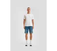 Short en jean taille mi-haute coupe droite Ã 5 poches QS John Bleu 32