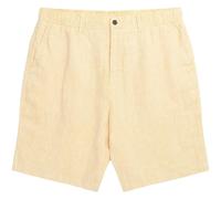 Short en lin Ã chevrons KnowledgeCotton Apparel Fig Jaune 2XL