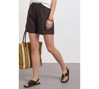 Street One Paperbag Short en Lin Espresso Brown 42