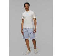 Short En Lin Bleu Pour Hommes C.p. Company Linen Sack Cargo 18cmbe269a110341o-814 M
