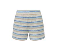 Short en maille rayée femme QS Bleu 38