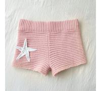 Short en mailles texturées roses avec motif étoile de mer L,M,S,XSGéométrique,Unicolore,RayéTricots