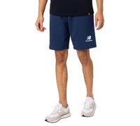 Short En Molleton À Logo Empilé Essentials - New Balance - Homme - Bleu S
