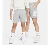 Short en molleton Nike Sportswear Club Fleece pour ado Dark Grey Heather/Base Grey/Blanc L