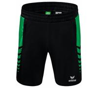 Erima Shorts Mixte Enfant Six Kurze Wings Noir/Émeraude Garçons/Filles Taille 164