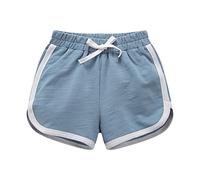 Short Enfant Fille de Danse pour Filles d'été Confortable Coton et Lin avec Poches Beach Board Shorts Petites
