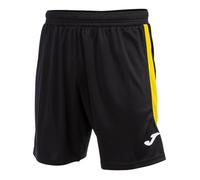 Short enfant Joma Glasgow - noir/jaune - 12/14 ans - léger - respirant - élastique 9-10 ans