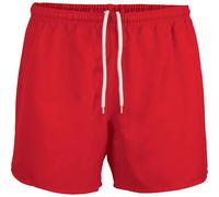 Short enfant Proact Rugby Rouge 6/8 ans