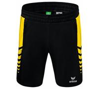 Erima Mixte Six Kurze Wings, Noir/Jaune, S EU