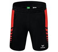 Erima Shorts Six Kurze Wings Mixte Noir/Rouge Taille S
