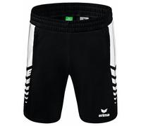 Erima Mixte Six Kurze Wings, Noir/Blanc, S EU