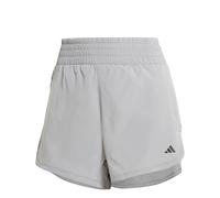Short extensible à poche zippé femme adidas Pacer Lux Gris L