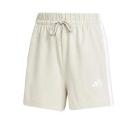 Adidas Essentials 3 Stripes Cotton Shorts Beige L / Regular Femme