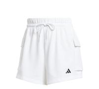 Adidas Essentials Small Logo French Terry Cargo Shorts Blanc XS Femme