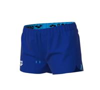 arena Women's Team Solid 100% Polyester Athletic Shorts with Side Pockets and Drawstring Maillot, Bleu Roi, L Femme