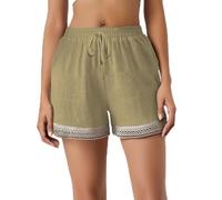 Short Femme Bermuda Femme Short En Coton Baggy Jogging Large Pantalon Été Leger Ete Randonnée Travail Vetement Shorts Et Bermudas Ample Voyages De Randonnee Oversize Fluide Grande Taille Lin Molleton