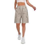Short Femme Chic, de Travail décontracté d'été pour Un Usage Quotidien, Parfait avec des Hauts à Manches Courtes, Design Durable pour Les activités de Plein air (Beige, XL)