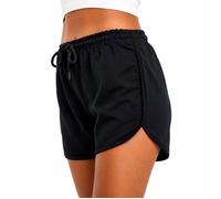Short Femme Comeor Bleu Marine - Été, Coupe Courte, Taille Élastique Cordon Ajustable, Tissu Extensible S