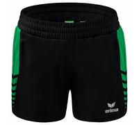 Erima - Short femme Six Wings - Noir/Émeraude - Taille 42
