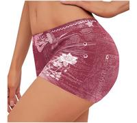 Short Femme Jean Taille Haute ete Denim Pantalon Moyen Short en Jean Respirant et Confortable Shorts en Denim Déchiré Baggy Boyfriend Sexy Hot Pants avec Poches Décontracté Pantacourt Pas Cher