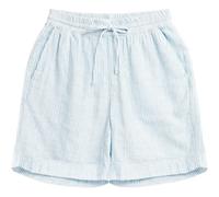 Short femme KnowledgeCotton Apparel Posey Stripe GOTS/Vegan Bleu XS