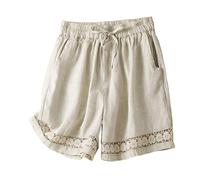Short Femme Lin Blanc Coton Sexy Randonnée De Sport Ete Fluide Vetement Salopette Bermuda Jean Grossesse Ensemble Velo Running Habillé Shorts Été Noir Jeans en Rayé Grande Taille