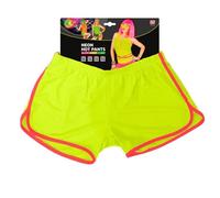 Short Femme - Modèle - Jaune Fluo - Utilisation Extérieur - Soirée Années 80 M/L