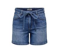 Only Short en jean femme ONLGianna – denim bleu médium avec ceinture – XS