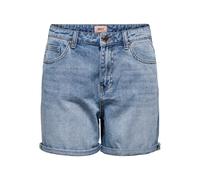 Only Short Phine Denim Taille Haute Regular Fit Bleu Taille 34