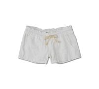 Roxy – Short Oceanside non-denim élastiqué pour femme Blanc S