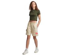 Superdry Code Sl Applique Boy Shorts Blanc XS Femme