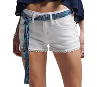 Superdry Lace Hot Short, Optic, 26W régulier Femme